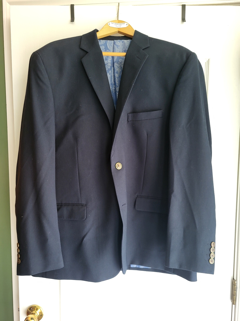 Architect Navy Blue Men's Blazer - Single-Breasted Sport Coat